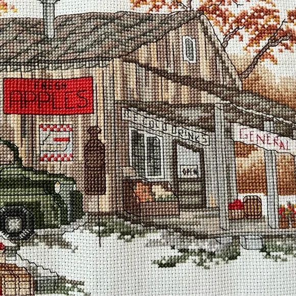 Fall Cross Stitch, Fresh Apples - Picture 2 of 2